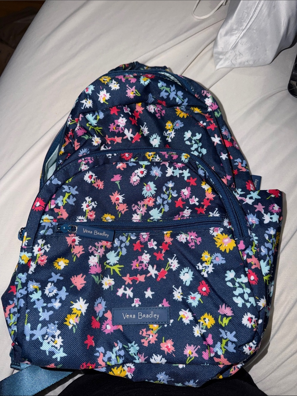 Vera Bradley Navy Floral Print mini Backpack
